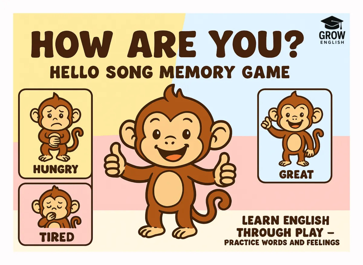Pexeso – How are you? Emoce a pozdravy