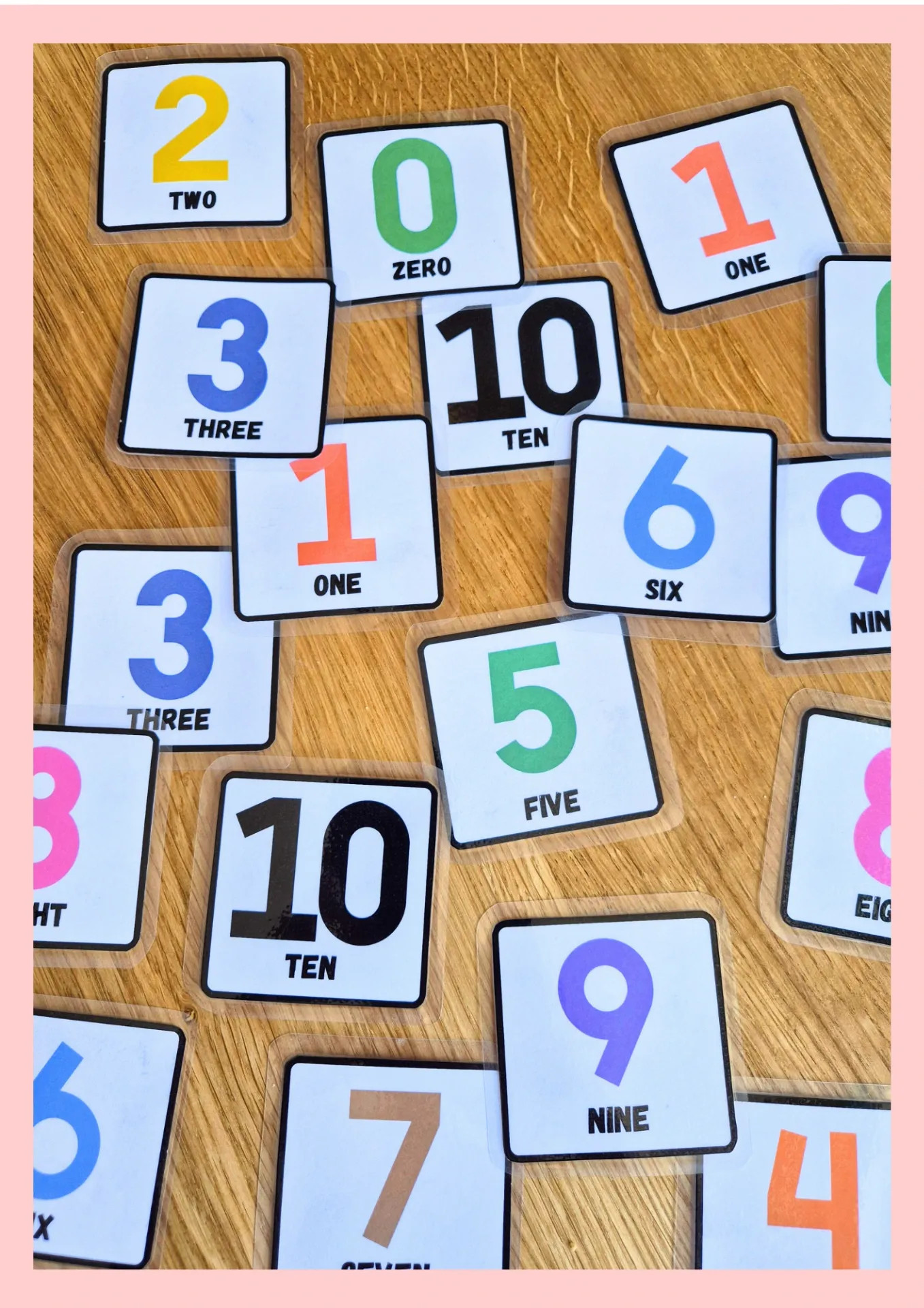 Výukové kartičky do angličtiny | Flashcards numbers