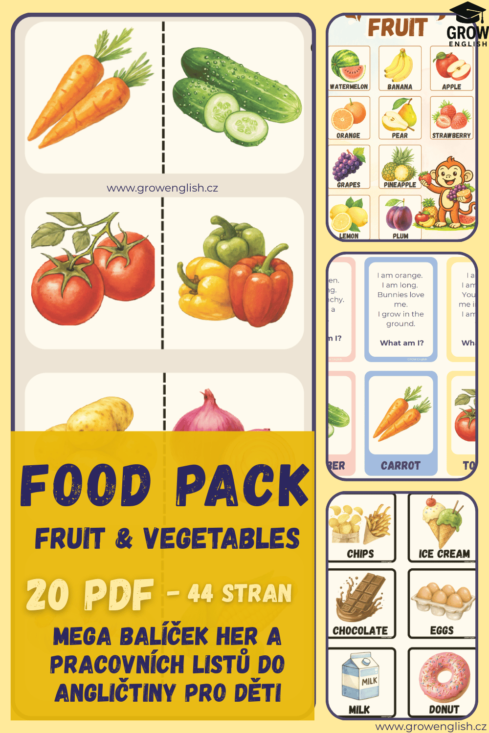 Food pack - ovoce a zelenina - 20 pdf